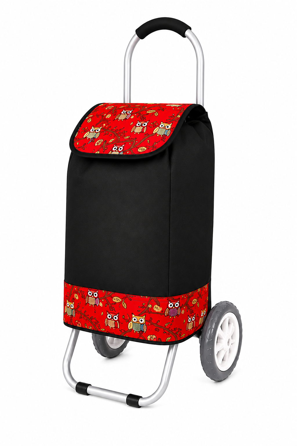(image for) 6958 RED OWL 2 WHEEL SHOPPING TROLLEY